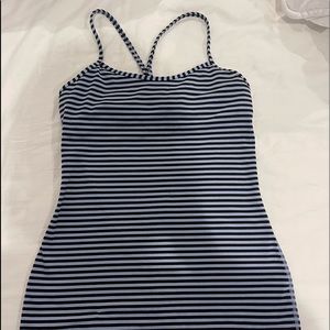 Lululemon striped power y tank